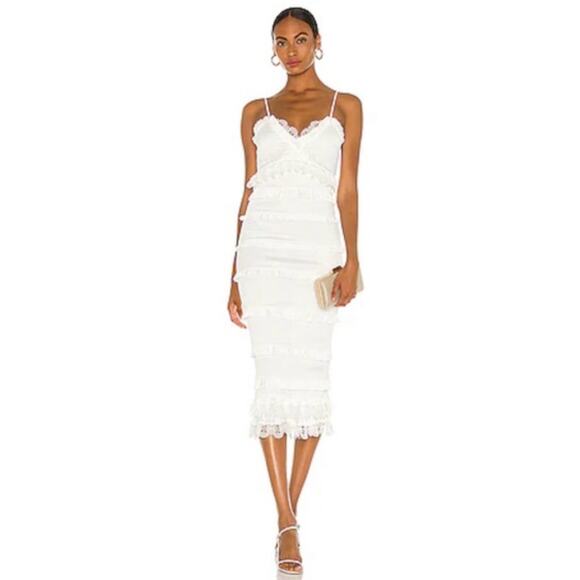 NEW - V. Chapman White Narcisse Dress, Size 12, RET: $375 - Picture 3 of 8